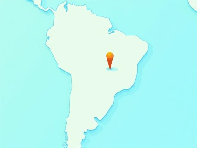 Illustration of the map location in São Paulo.