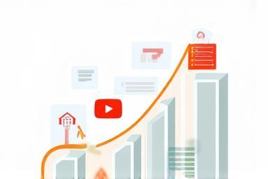 Graph showing growth on a YouTube channel.